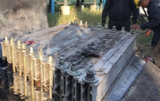 vulcanización en caliente para banda transportadora